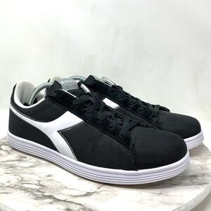 Diadora Court Fly Black Mesh Lightweight Tennis Sneakers 11/45 Mens Pickleball